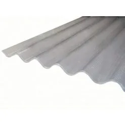 MCCOVER Plaque De Polycarbonate Ondulé Alvéolaire 6mm GO (grande Onde 177/51 Mm) - Coloris - Clair, Epaisseur - 6 Mm, Largeur Totale De La Plaque - 92cm, Longueur Totale De La Plaque - 1.52m - Clair