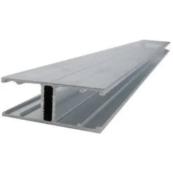 MCCOVER Profil Jonction Monobloc (en H) - Toiture Polycarbonate - Coloris - Aluminium, Epaisseur - 16 Mm, Longueur - 3 M - Aluminium
