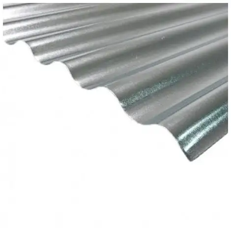 MCCOVER Plaque Acier Galvanisé Petites Ondes - Coloris - Gris, Largeur Totale De La Plaque - 90cm, Longueur Totale De La Plaque - 2m - Gris 3 MCCOVER Plaque Acier Galvanisé Petites Ondes - Coloris - Gris, Largeur Totale De La Plaque - 90cm, Longueur Totale De La Plaque - 2m - Gris