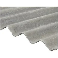 MCCOVER Plaque Fibrociment Sans Amiante - Coloris - Gris, Largeur Totale De La Plaque - 92cm, Longueur Totale De La Plaque - 1.52m - Gris