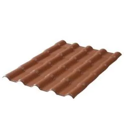 MCCOVER Plaque Pvc Imitation Tuile Moderne 222 X 75 Cm (3 Coloris) - Coloris - Terre Cuite, Largeur - 75 Cm, Longueur - 222 Cm