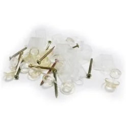 MCCOVER Kit De Fixation Nervurée (x10) - Coloris - Standard, Longueur - 4 Cm - Standard