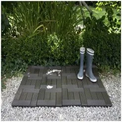 MCCOVER Dalle De Terrasse Bois Composite Classic 30 X 30 Cm - Coloris - Gris Carbone, Epaisseur De La Lame - 11 Mm, Epaisseur Du Support - 10 Mm, Epaisseur - 21mm, Largeur - 30 Cm, Longueur - 30 Cm, Surface Couverte En M² - 0.091 Par Dalle Soit 11 Dalles Pour 1 - 9 MCCOVER Dalle De Terrasse Bois Composite Classic 30 X 30 Cm - Coloris - Gris Carbone, Epaisseur De La Lame - 11 Mm, Epaisseur Du Support - 10 Mm, Epaisseur - 21mm, Largeur - 30 Cm, Longueur - 30 Cm, Surface Couverte En M² - 0.091 Par Dalle Soit 11 Dalles Pour 1 - -Espace Habitat Boutique 1157363 4