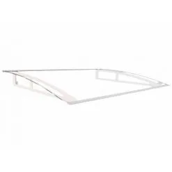 MCCOVER AUVENT PORTE D'ENTRÉE CAROLINE - Coloris - Blanc, Longueur - 140 Cm, Profondeur Totale - 100 Cm - Blanc