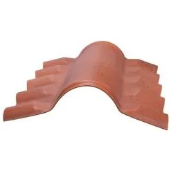 MCCOVER Faîtière PVC Pour Toiture Imitation Tuile Moderne - Coloris - Antique, Epaisseur - 15cm, Largeur - 43 Cm, Longueur - 74 Cm - Antique