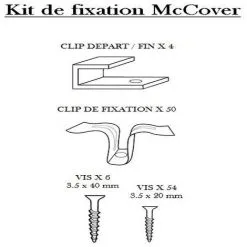 MCCOVER Kit De Fixation Terrasse Bois Composite - Coloris - Inox - Inox -Espace Habitat Boutique 1157380 3