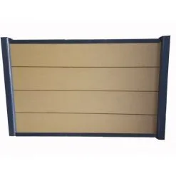 MCCOVER Kit Complet De Départ/fin Clôture 1,50 L X 1,80 H (3 Coloris) - Coloris - Beige Clair, Hauteur - 180 Cm, Longueur - 150 Cm - Beige Clair