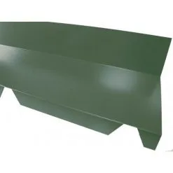 MCCOVER Faitière Crantée Contre Mur Pour Bac Acier 1045 - L 2100mm - Coloris - Vert 6009, Hauteur - 120 Mm, Largeur - 225 Mm, Longueur - 2100mm - Vert 6009