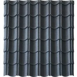 MCCOVER Panneau Tuile Facile 1030 X 950 MM En Acier Galvanisé Aspect Granulé Minéral - Coloris - Gris Anthracite Mat, Largeur - 950 Mm, Longueur - 1030 Mm - Gris Anthracite Mat