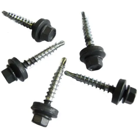 MCCOVER Kit De 50 VIS AUTOPERCEUSES (4,9 X 35 Mm) + 50 Rondelles D'étanchéité Pour Panneaux Tuiles Facile - Coloris - Gris Anthracite Mat, Longueur - 3.5 Cm - Gris Anthracite Mat 3 MCCOVER Kit De 50 VIS AUTOPERCEUSES (4,9 X 35 Mm) + 50 Rondelles D'étanchéité Pour Panneaux Tuiles Facile - Coloris - Gris Anthracite Mat, Longueur - 3.5 Cm - Gris Anthracite Mat