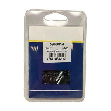 MCCOVER Kit De 50 VIS AUTOPERCEUSES (4,9 X 35 Mm) + 50 Rondelles D'étanchéité Pour Panneaux Tuiles Facile - Coloris - Gris Anthracite Mat, Longueur - 3.5 Cm - Gris Anthracite Mat 5 MCCOVER Kit De 50 VIS AUTOPERCEUSES (4,9 X 35 Mm) + 50 Rondelles D'étanchéité Pour Panneaux Tuiles Facile - Coloris - Gris Anthracite Mat, Longueur - 3.5 Cm - Gris Anthracite Mat – Image 3