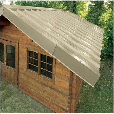 MCCOVER Bac Acier Laquée 1045 63/100 - Coloris - Beige 1015, Largeur - 105 Cm, Longueur - 200 Cm - Beige 1015 4 MCCOVER Bac Acier Laquée 1045 63/100 - Coloris - Beige 1015, Largeur - 105 Cm, Longueur - 200 Cm - Beige 1015 – Image 2