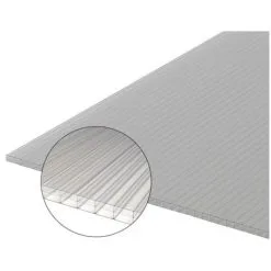 MCCOVER Plaque Polycarbonate Alvéolaire 16mm - Coloris - Clair, Epaisseur - 16 Mm, Largeur - 98 Cm, Longueur - 2 M - Clair