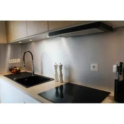 MCCOVER Crédence Réversible En Aluminium Brossé / Aluminium Brut (disponible En 2 M X 1 M Et 1 M X 0.5 M) - Coloris - Aluminum Brossé, Epaisseur - 3 Mm, Largeur - 50 Cm, Longueur - 100 Cm - Aluminum Brossé