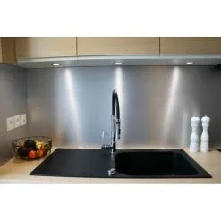 MCCOVER Crédence Réversible En Aluminium Brossé / Aluminium Brut (disponible En 2 M X 1 M Et 1 M X 0.5 M) - Coloris - Aluminum Brossé, Epaisseur - 3 Mm, Largeur - 50 Cm, Longueur - 100 Cm - Aluminum Brossé -Espace Habitat Boutique 25261594 4