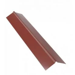 MCCOVER Faîtière Double Pan 1 M Pour Plaque Nervurée Acier Laqué - Coloris - ROUGE RAL 8012, Longueur - 1 M - ROUGE RAL 8012