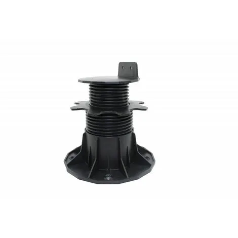 MCCOVER CARTON DE 80 PLOTS RÉGLABLES 66 À 145 MM POUR TERRASSE BOIS ET COMPOSITE - Coloris - Noir - Noir 4 MCCOVER CARTON DE 80 PLOTS RÉGLABLES 66 À 145 MM POUR TERRASSE BOIS ET COMPOSITE - Coloris - Noir - Noir – Image 2