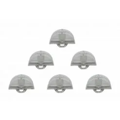 MCCOVER 50 Cales De Fixation Pour Plaque Ondulée P.O 76/18 - Coloris - Translucide - Translucide