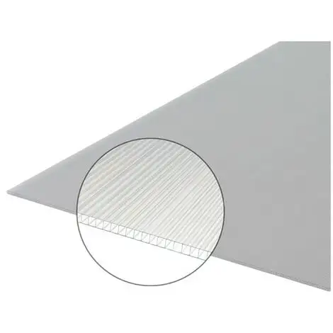 MCCOVER Plaque Polycarbonate Alvéolaire 4mm - Coloris - Translucide, Largeur - 105 Cm, Longueur - 50 Cm - Translucide 3 MCCOVER Plaque Polycarbonate Alvéolaire 4mm - Coloris - Translucide, Largeur - 105 Cm, Longueur - 50 Cm - Translucide