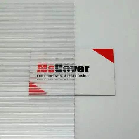MCCOVER Plaque Polycarbonate Alvéolaire 4mm - Coloris - Translucide, Largeur - 105 Cm, Longueur - 50 Cm - Translucide 4 MCCOVER Plaque Polycarbonate Alvéolaire 4mm - Coloris - Translucide, Largeur - 105 Cm, Longueur - 50 Cm - Translucide – Image 2