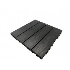 MCCOVER Pack 1 M² Caillebotis En Bois Composite Coextrudé (11 Pièces 30 Cm X 30 Cm) - Coloris - Charbon, Surface Couverte En M² - 1 - Charbon -Espace Habitat Boutique 8651731 4