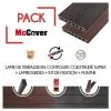 MCCOVER PACK 1 M² Lame De Terrasse Composite Coextrudé Supra Avec ACCESSOIRES (4 Coloris) 3600 X 145 X 23 Mm - Coloris - Acajou - Acajou -Espace Habitat Boutique 8749171 1
