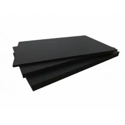 MCCOVER Panneau Fibre Composite Plat Et Lisse (2 Coloris) - Coloris - Noir, Epaisseur - 5 Mm, Largeur - 40 Cm, Longueur - 80 Cm, Surface Couverte En M² - 0.32 - Noir